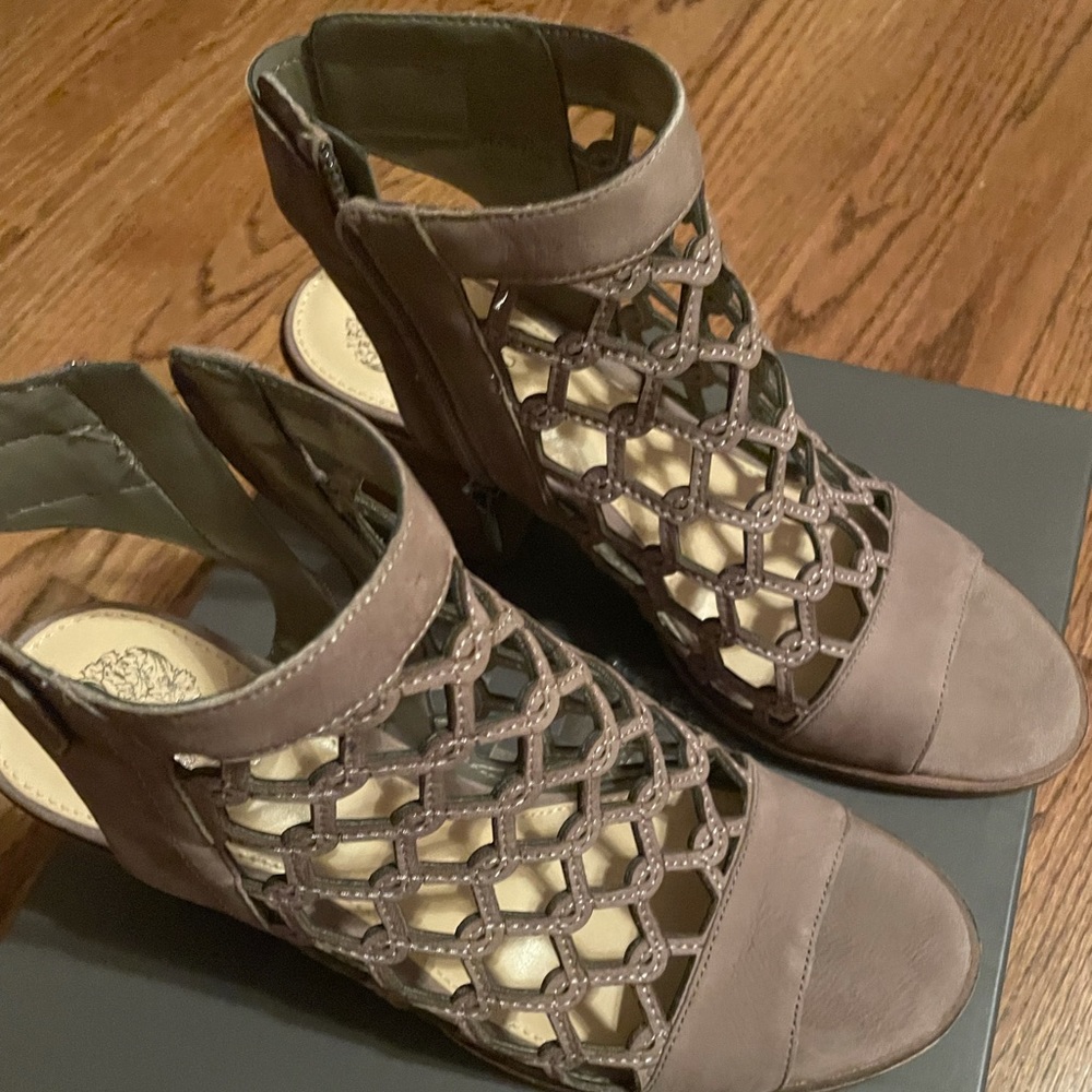Vince Camino Lanaira booties. Size 7. Grey/taupe.